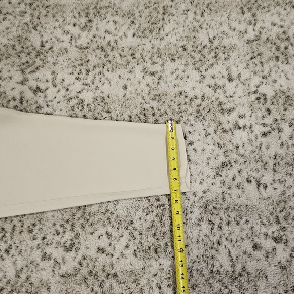 Eileen Fisher Ivory 100% Silk Pull On Pants Pockets Lined Lightweight Tapered - Picture 11 of 12